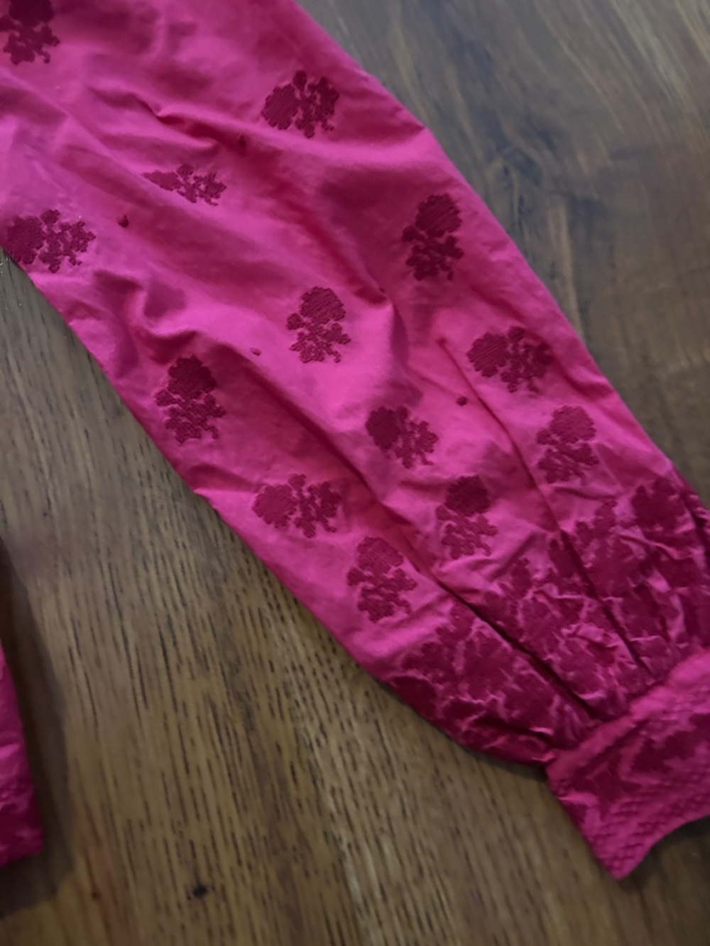 Wilfred Fuchsia Square-Neck Button-Up Blouse - Picture 5 of 7